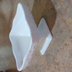 Milk glass candy dish